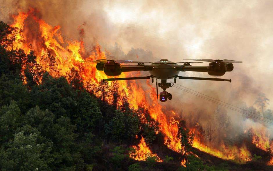 firefighting drones