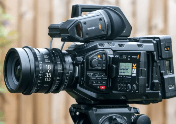 The Blackmagic Ursa Mini Pro 12K is a pro cinema camera that records 12K raw video for stunning footage in 8K and 4K.
